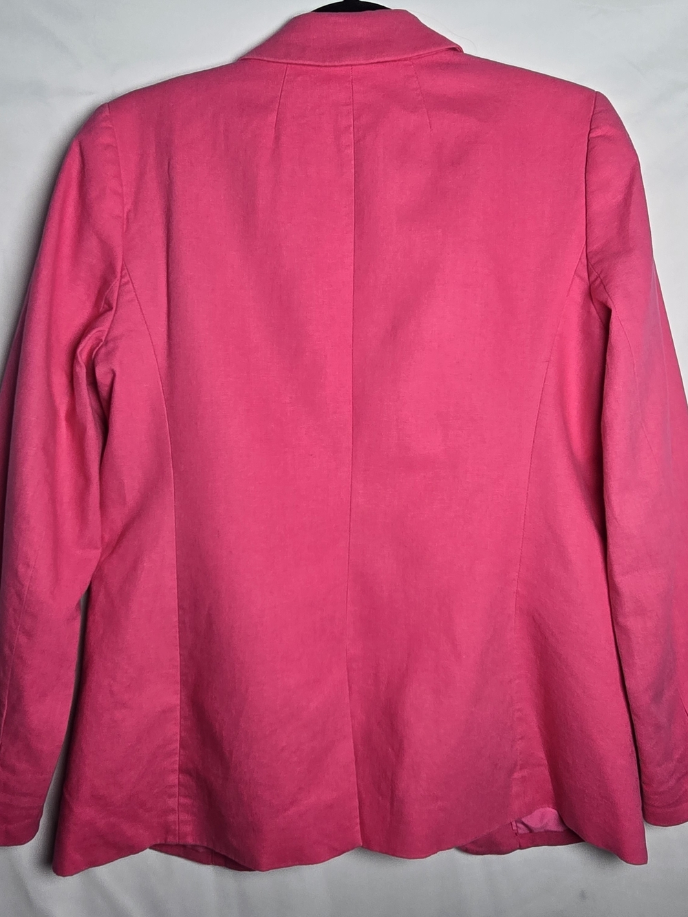 J. Crew Factory Bright Pink Single-Button Tailored Blazer Career Professional - Picture 4 of 4